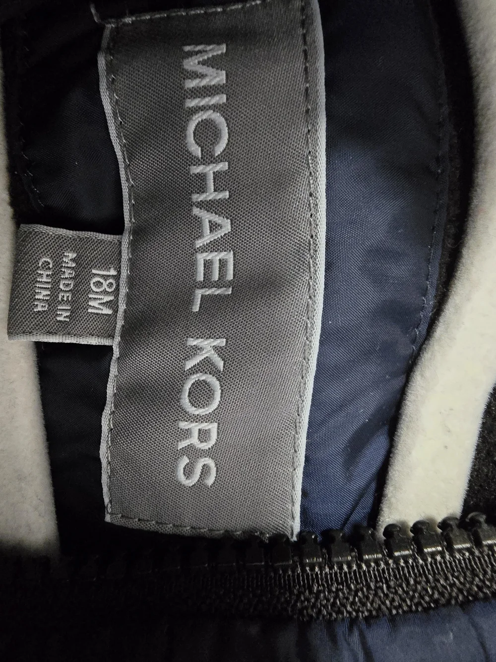 Michael Kors Baby Puffer Jacket (18 Months) - Navy Blue